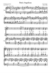 Panis Angelicus für Chorus und Orgel oder Klavier